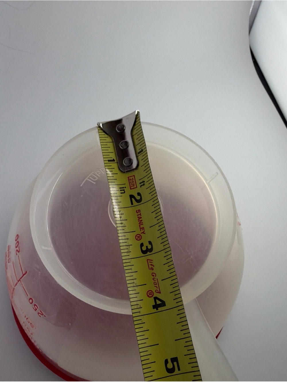 Tupperware Measuring Bowl Cup Mix N Store 8 Cup Vintage 1977 with Red Lid - Picture 13 of 15